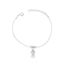 Pulseira Minimalista com Gota em Zirconia Prata 925