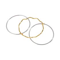 Pulseira Minimalista De Aço Inoxidável Com Camadas Múltiplas Em Duas Cores, Brilhante E Impermeável Pulseira Minimalista De Aço Inoxidável Com Camadas Múltiplas Em Duas Cores, Brilhante E Impermeável