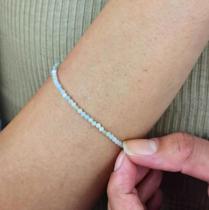 Pulseira Minimalista Facetada de Amazonita - Aprendizado e Tranquilidade