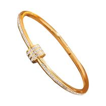 Pulseira Minimalista Moderna Com Diamantes, Design Versátil E Resistente Ao Desbotamento Pulseira Minimalista Moderna Com Diamantes, Design Versátil E Resistente Ao Desbotamento