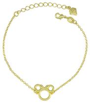 Pulseira Minnie PRI Style Folheada A Ouro 18K Antialérgica