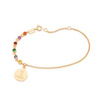 Pulseira mix emoções banhada a ouro 552160 Rommanel