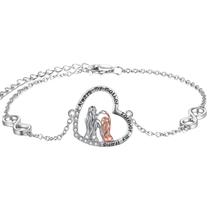 Pulseira Mom Daughter em prata 925 com ródio galvanizado