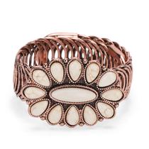 Pulseira Montana West RCW-1003WT Bracelete rústico turquesa 20x4cm