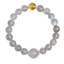 Pulseira Moonstone em prata esterlina 925 para mulheres