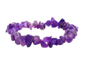 Pulseira Natural Ametista Em Cascalho - Espiritualidade