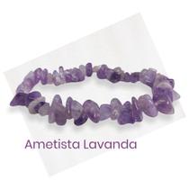 Pulseira Natural Ametista Lavanda Cascalho - Espiritualidade Pulseira Natural Ametista Lavanda Cascalho - Espiritualidade