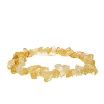 Pulseira Natural Citrino Em Cascalho - Sucesso