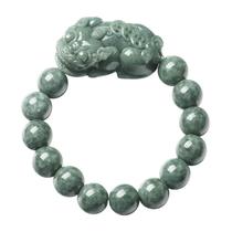 Pulseira natural Jadeite Pixius de 13 mm de pérola redonda de grau A Pulseira natural Jadeite Pixius de 13 mm de pérola redonda de grau A