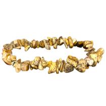 Pulseira Natural Jaspe Picture Em Cascalho - Tranquilidade