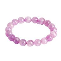 Pulseira Natural Kunzite Amethyst para mulheres de 8 mm Ice-Grade C