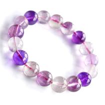 Pulseira Natural Super Seven Crystal 6mm para mulheres e homens