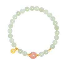 Pulseira Nephrite Jade para mulheres em estilo chinês