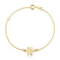Pulseira Nó Do Amor Folheada A Ouro Pulseira Nó Do Amor Folheada A Ouro