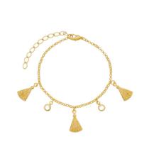 Pulseira Nossa Senhora Aparecida Folheado a Ouro 18K