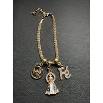 Pulseira Nossa Sra. Aparecida Espírito Santo e Fé Pulseira Nossa Sra. Aparecida Espírito Santo e Fé