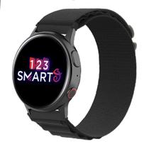 Pulseira Nylon com Presilha para Galaxy Active 1 R500 e Active 2 40mm 44mm - Preto Pulseira Nylon com Presilha para Galaxy Active 1 R500 e Active 2 40mm 44mm - Preto
