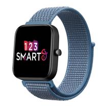 Pulseira Nylon compatível com Bip 3 A2172 /Bip /Bip Lite /Bip U - Azul