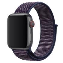 Pulseira Nylon Loop compativel Apple Watch 42mm e 44mm -AZUL INDIGO