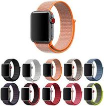 Pulseira Nylon Loop compativel Apple Watch 42mm e 44mm -LARANJA