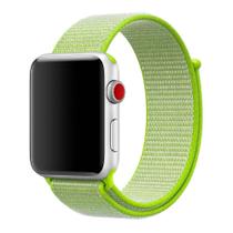 Pulseira Nylon Loop Esportiva para SmartWatch 38/40mm Series 1 2 3 4 - VERDE NEON