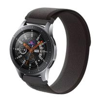 Pulseira Nylon Nova para Galaxy Watch 42mm / Gear Sport R600 / Gear S2 R732 - Preto com Cinza