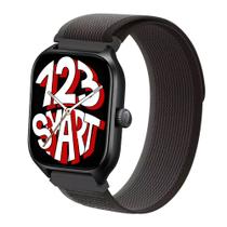 Pulseira Nylon Nova para GTS 4 /GTS 4 Mini /GTS 3 /GTS 2 Mini - Preto com Cinza Pulseira Nylon Nova para GTS 4 /GTS 4 Mini /GTS 3 /GTS 2 Mini - Preto com Cinza