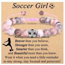 Pulseira OAVOOK Soccer Charm ajustável para meninas adolescentes