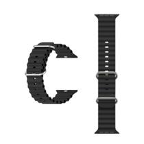 Pulseira Ocean P/ Relógio Ultra Band Preta (49mm)