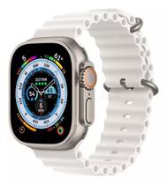 Pulseira Oceano Para SmartWatch Ultra 49mm 45mm 44mm 42mm Branco