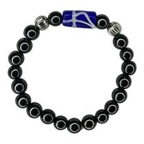 Pulseira Ogum Firma ul Hematita E Silicone Pulseira Ogum Firma ul Hematita E Silicone