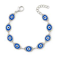 Pulseira Olho Grego 19cm Prata 925 Tornozeleira Luxo Nfe Pulseira Olho Grego 19cm Prata 925 Tornozeleira Luxo Nfe