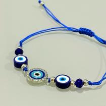 Pulseira Olho Grego Azul Ajustável Pulseira Olho Grego Azul Ajustável