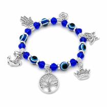 Pulseira Olho Grego Azul Amuleto Da Sorte Proteção Sorte Presente Pulseira Olho Grego Azul Amuleto Da Sorte Proteção Sorte Presente