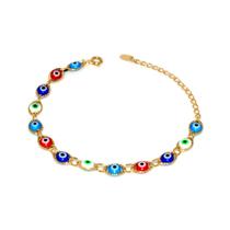 Pulseira Olho Grego Banhada a Ouro 18k Pulseira Olho Grego Banhada a Ouro 18k
