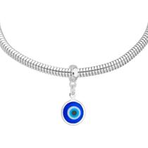 Pulseira Olho Grego Berloque Banhado a Prata 925 Pulseira Olho Grego Berloque Banhado a Prata 925