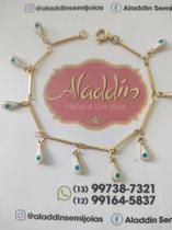 Pulseira Olho Grego Folheada a Ouro Pulseira Olho Grego Folheada a Ouro