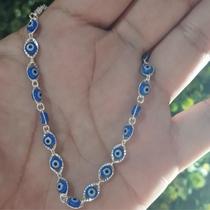 Pulseira Olho Grego Modelos Banhada a Prata 925 Legítima Pulseira Olho Grego Modelos Banhada a Prata 925 Legítima