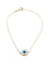 Pulseira Olho Grego Ouro 18K MADREPÉROLA