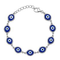 Pulseira Olho Grego Prata 925 Feminina Tornozeleira de Luxo Pulseira Olho Grego Prata 925 Feminina Tornozeleira de Luxo