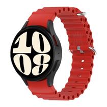 Pulseira Ondulada De Silicone Para Samsung Galaxy Watch6 40