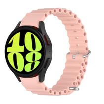 Pulseira Ondulada Silicone Macia Para Galaxy Watch6 44Mm