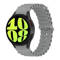 Pulseira Ondulada Silicone Macia Para Galaxy Watch6 44mm