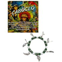 Pulseira Orixá Caboclo Verde e Branca Proteção Força Conexão com a Natureza Pulseira Orixá Caboclo Verde e Branca Proteção Força Conexão com a Natureza