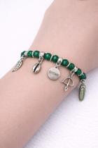 Pulseira Orixá Oxóssi Verde Proteção Prosperidade Conexão com a Natureza