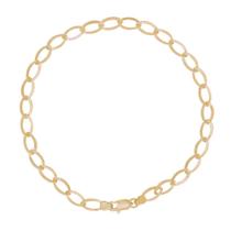 Pulseira Ouro 18k Elo Groumet 19 cm