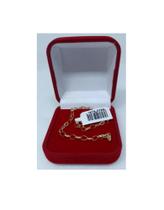 Pulseira Ouro 18k Elo Português Adulto Oval 17cm 1865851