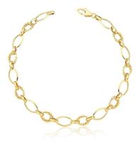 Pulseira Ouro 18k Feminina Argolas Diamantadas