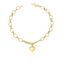 Pulseira Ouro 18k Feminina Com Berloque Pulseira Ouro 18k Feminina Com Berloque