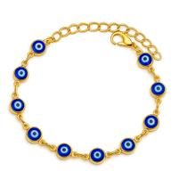 Pulseira Ouro 18k Olho Grego Feminina 19cm Luxo Estilo Pulseira Ouro 18k Olho Grego Feminina 19cm Luxo Estilo